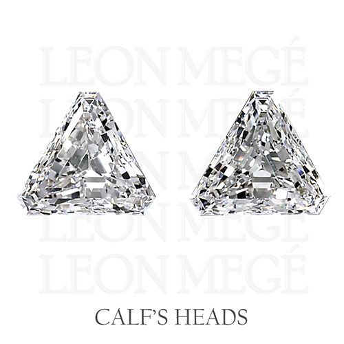 Calf's head side stones matching pairs illustration