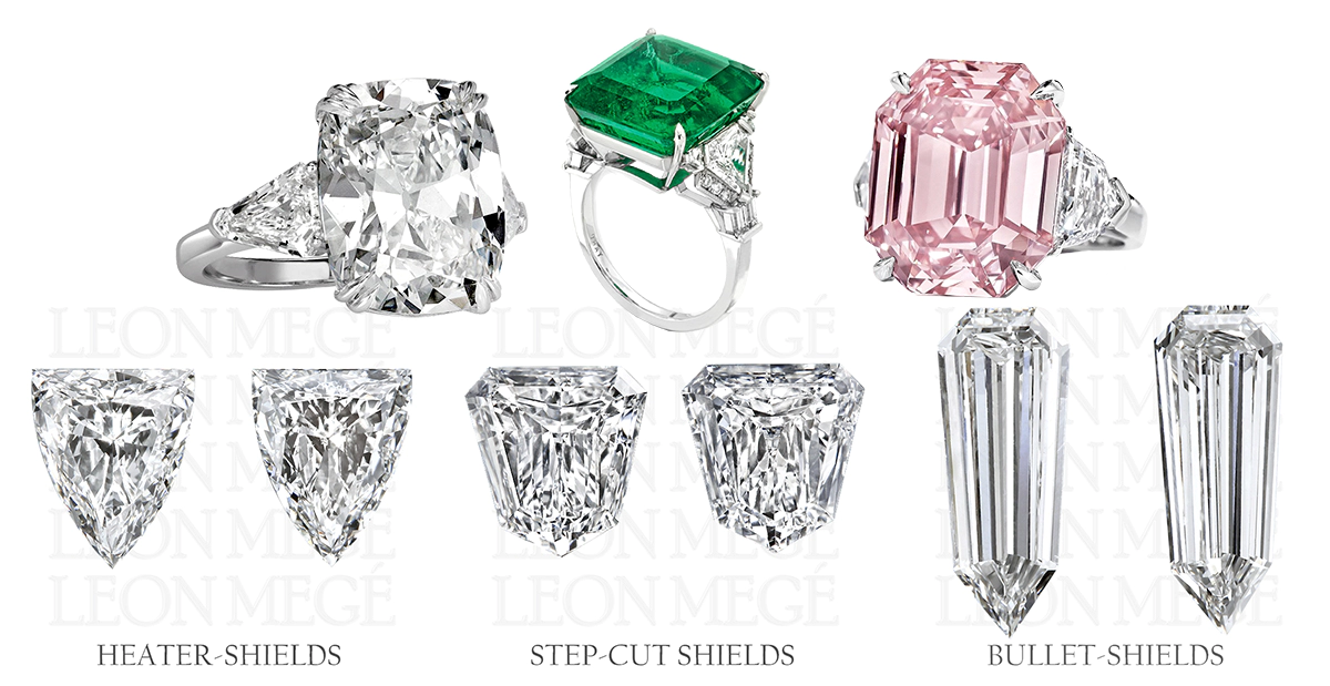 Cushion cut with hot sale bullet side stones