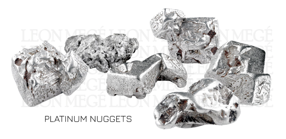platinum raw nuggets illustration