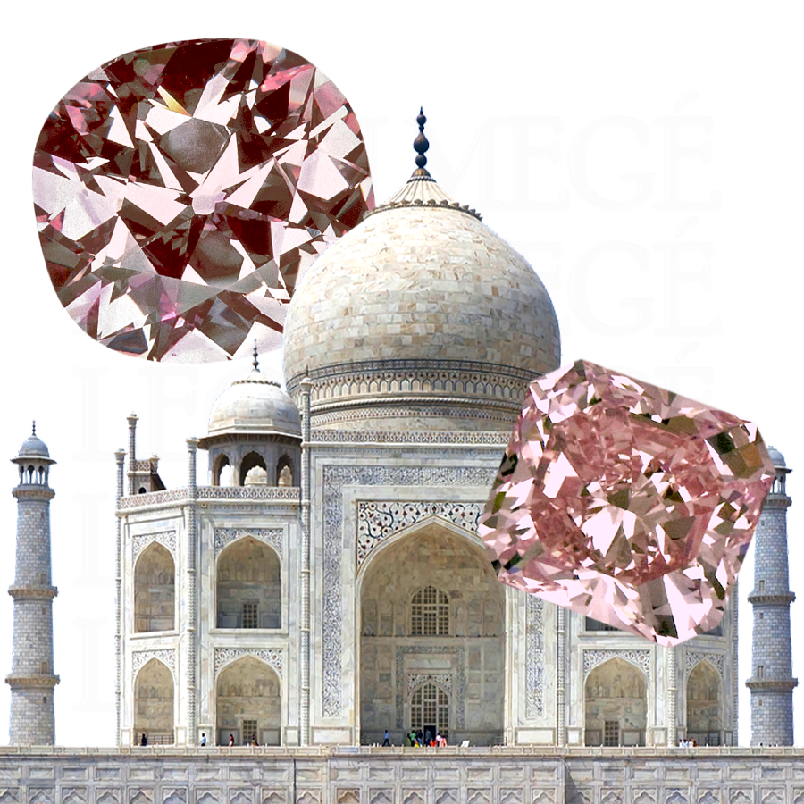 Agra diamond famous diamonds illustration