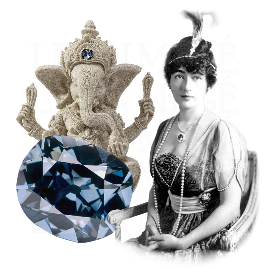 Hope diamond famous diamonds illustration cursed