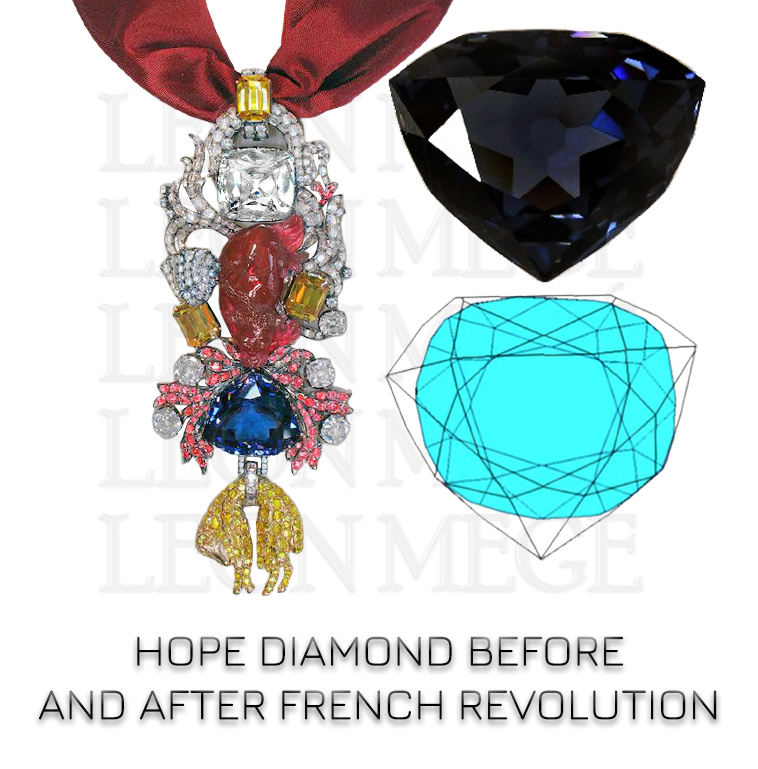 Hope diamond before and after french revolution