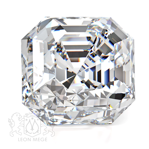 Classic asscher diamond illustration leon mege