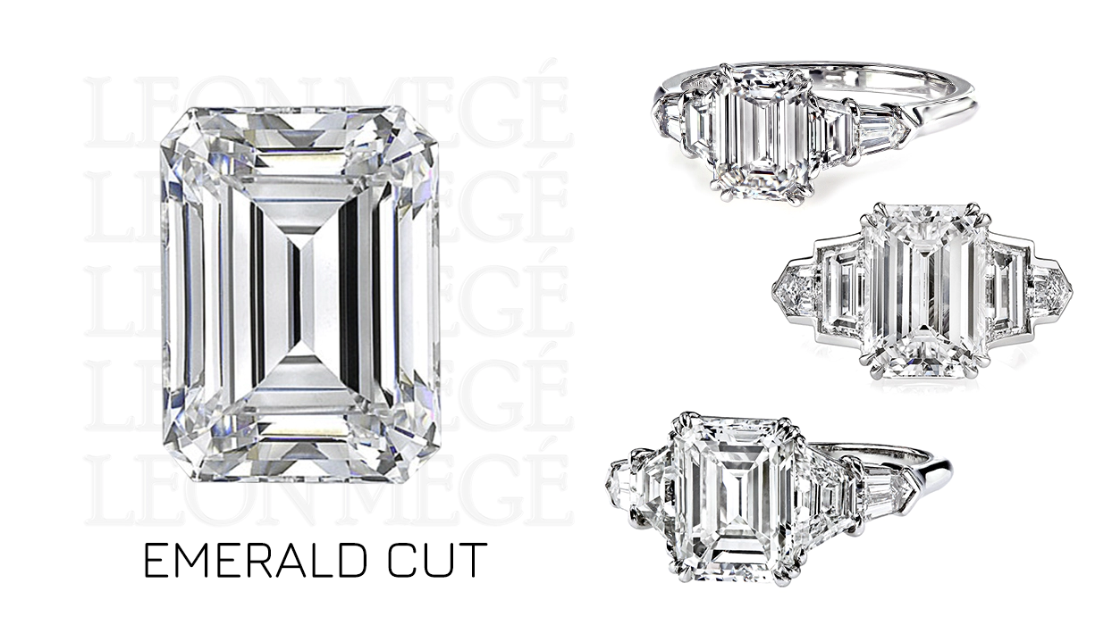 Leon Mege modern diamonds emerald cut