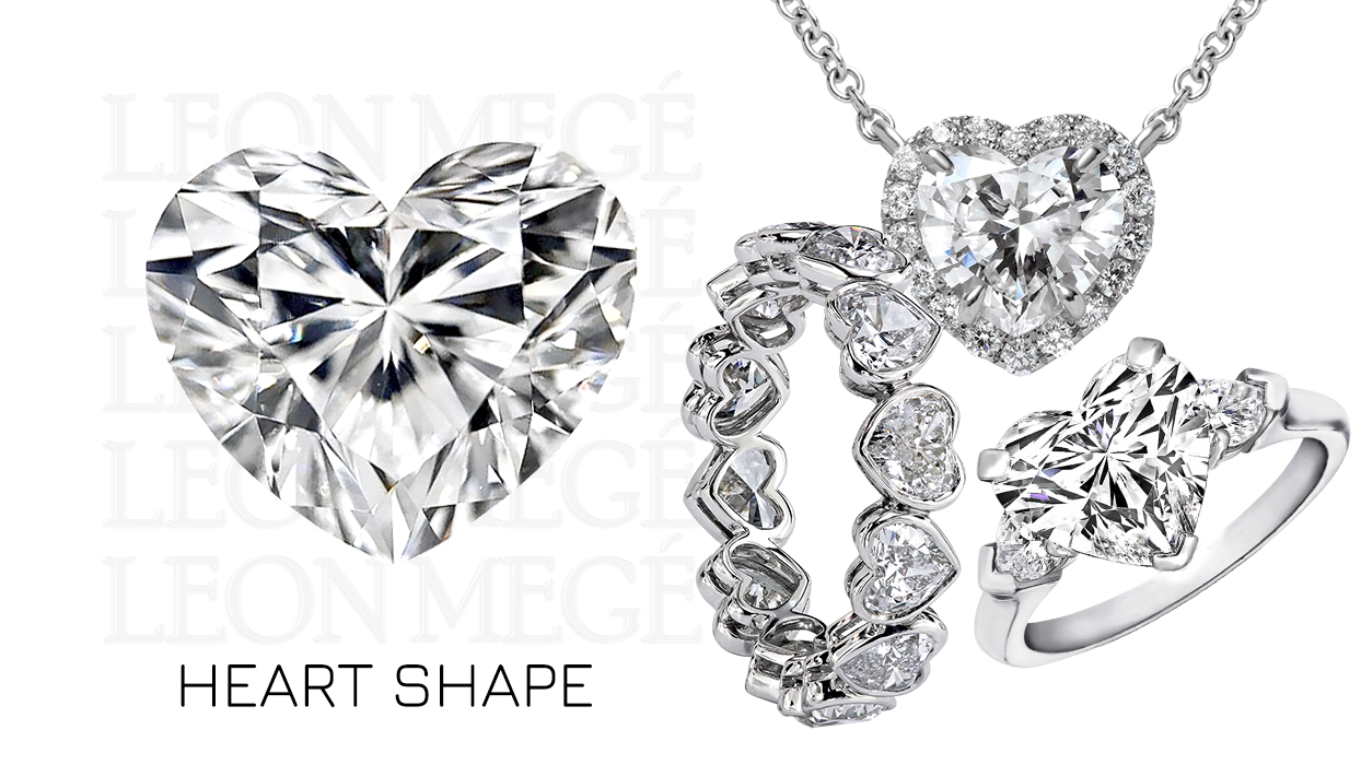 Leon Mege heart shape diamonds modern cuts