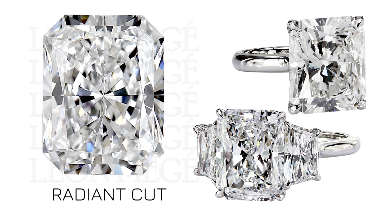 Leon Mege radiant cut diamond modern cuts