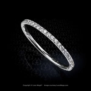 Leon Megé String™ bands were always the only authentic micro pavé bands, each approximately 1.2 mm wide slightly thinner than a dime r4967