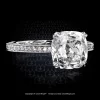 Leon Megé exclusive Cosmo™ engagement solitaire with a True Antique™ cushion diamond r6500