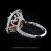 Leon Megé extraordinary couture ring with a Bohemian Sangria-colored Spessartine garnet r7212