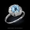 1.46 ct Fancy Aquamarine ring r7366 by Leon Mege