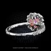Leon Megé exclusive Lotus™ ring with a natural pink sapphire in a special halo of diamonds r7383