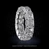 Leon Megé U-shaped eternity band with radiant-cut diamonds in a bespoke platinum mounting r7376