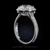 Leon Megé exclusive Cold Fusion™ engagement ring with exceptionally superb round brilliant r7714