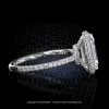 811™ halo ring with an exclusive emerald-cut Blonde™ moissanite by Leon Megé r7801