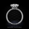 Leon Megé exquisite compass-style 401™ engagement solitaire with a round diamond r7816