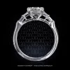 Leon Megé five-stone ring featuring an Asscher cut diamond with Balle Evassee diamonds r8227