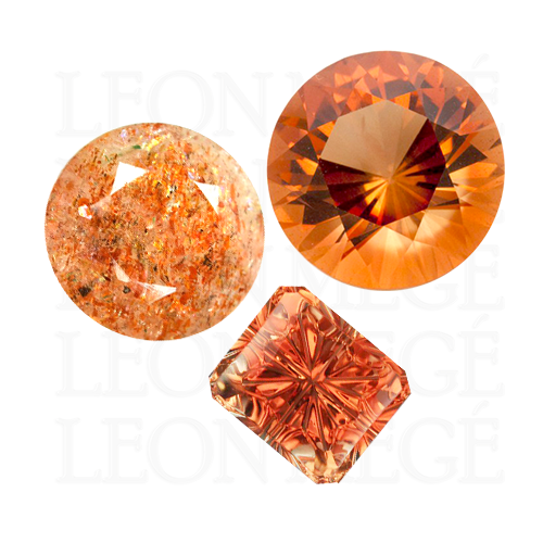 Sunstone gemstone illustration Leon Mege