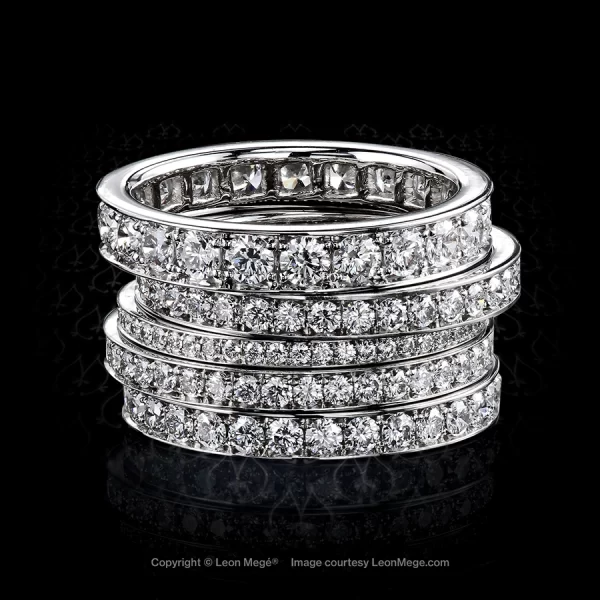 800L-101 Vintage Modern bezel set diamond platinum high polish wedding  eternity band [800L-101P] : Platinum Plus Designs, manufacturers of antique  reproduction jewelry, Micro-Pave bands and French cut rings, Elegant  Engagement Rings, Wedding