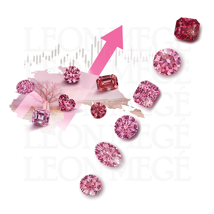 Leon Mege Argyle pink diamonds illustration