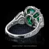 Leon Megé Montpassier™ statement ring with a Colombian emerald and heart-shaped diamonds r7827