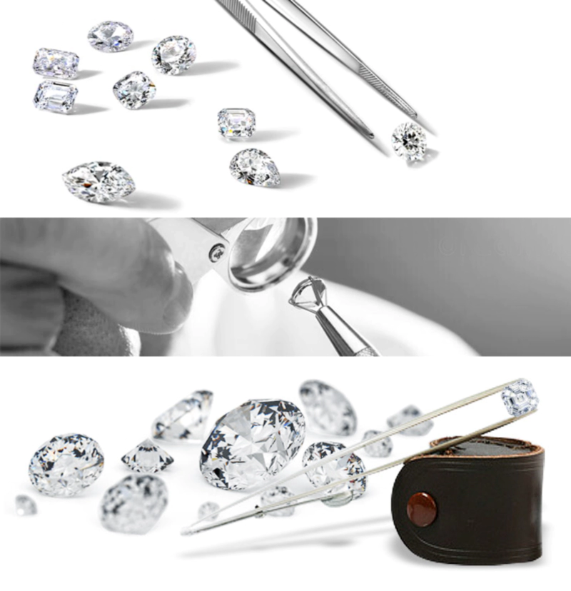 selecting a diamond illustration