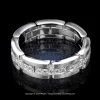 Leon Megé articulated platinum wedding band with natural diamond bright-cut pave r5182