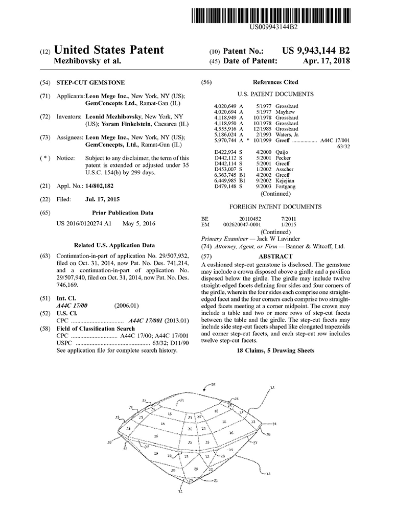 US patent 9,943,144
