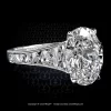 Leon Mege exclusive Mon Cheri diamond ring with French cut calibre in platinum r8637