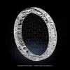 Leon Megé hand engraved channel-set eternity band with French-cut diamonds in platinum r8725