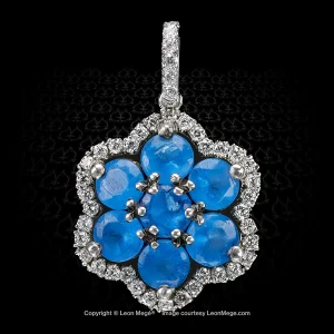 Leon Mege gem apatite pendant with micro pave p8977